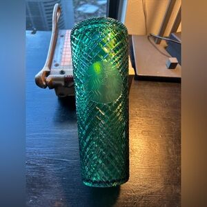 Starbucks Spring 2022 Iridescent Emerald Green Jeweled Cold Cup